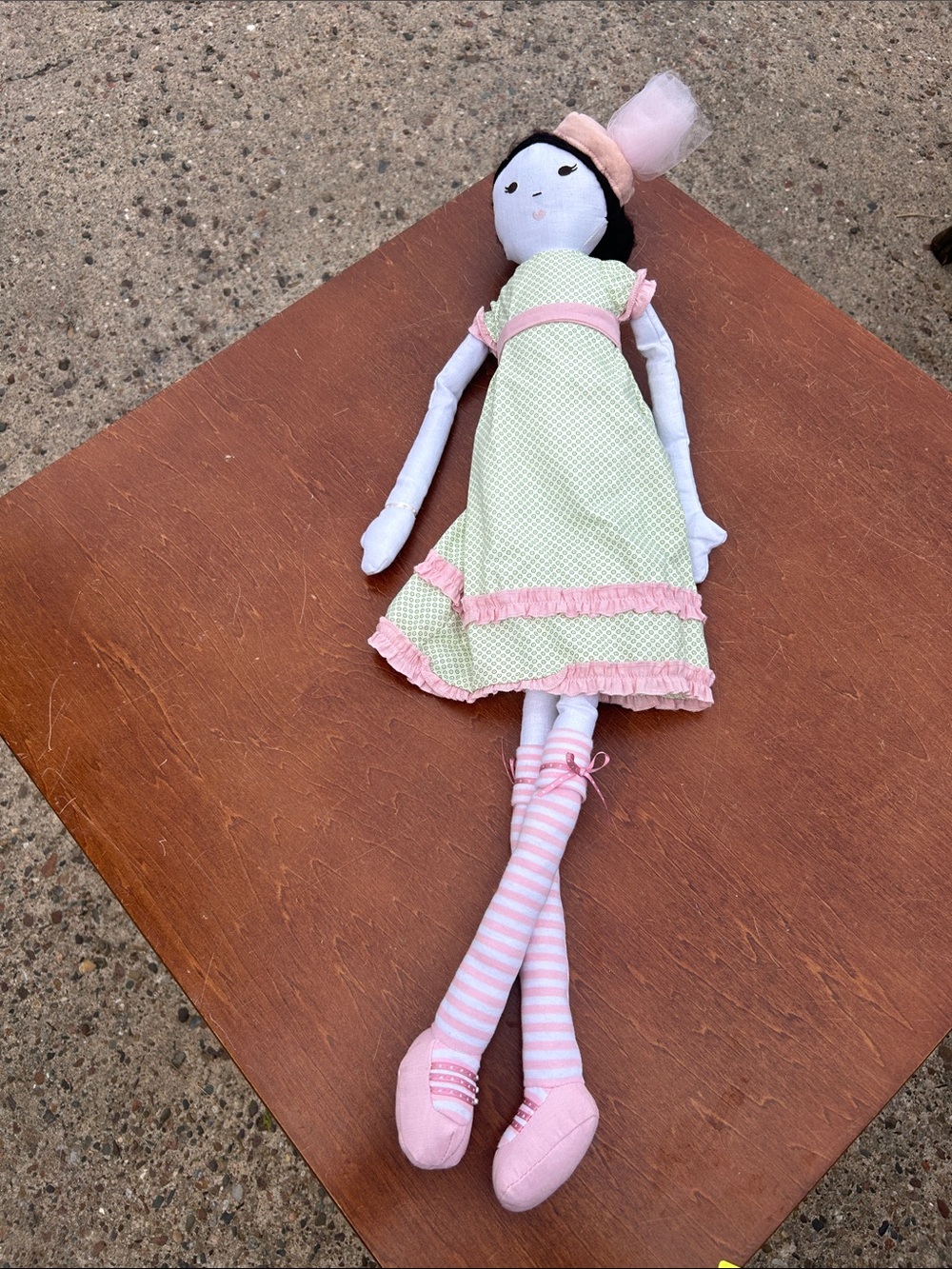 Pottery Barn Kids Ballerina Rag Doll Soft Cloth Doll long dangling legs 29” long